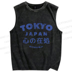 Unisex The Heart's Home Printed Washed Tank Top
