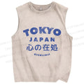 Unisex The Heart's Home Printed Washed Tank Top