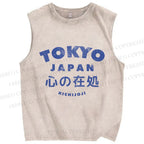 Unisex The Heart's Home Printed Washed Tank Top