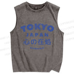 Unisex The Heart's Home Printed Washed Tank Top