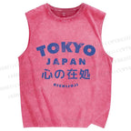 Unisex The Heart's Home Printed Washed Tank Top