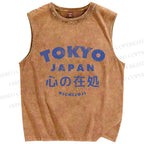 Unisex The Heart's Home Printed Washed Tank Top