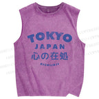 Unisex The Heart's Home Printed Washed Tank Top