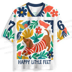 Dachshund in Flowers Jersey Shirts