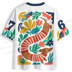 Dachshund in Flowers Jersey Shirts