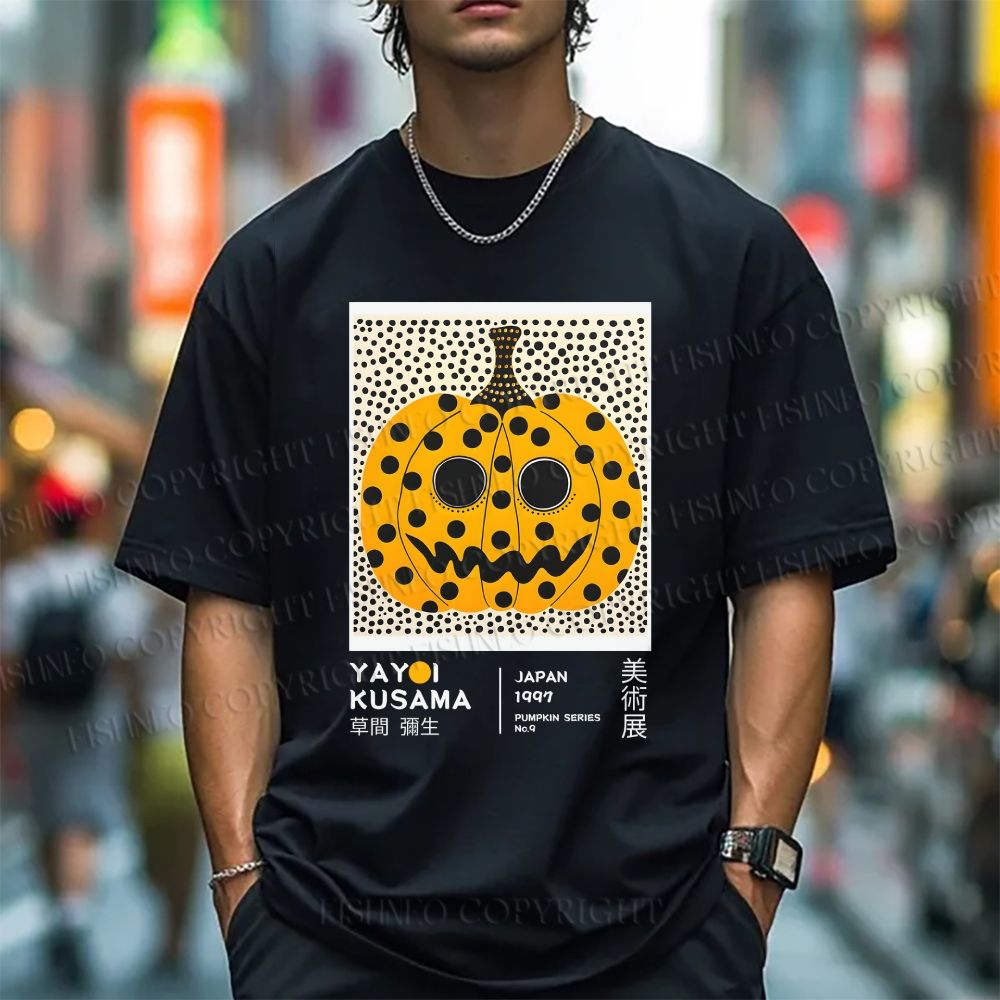 Yayoi Kusama Halloween Pumpkin Short-Sleeve T-Shirt