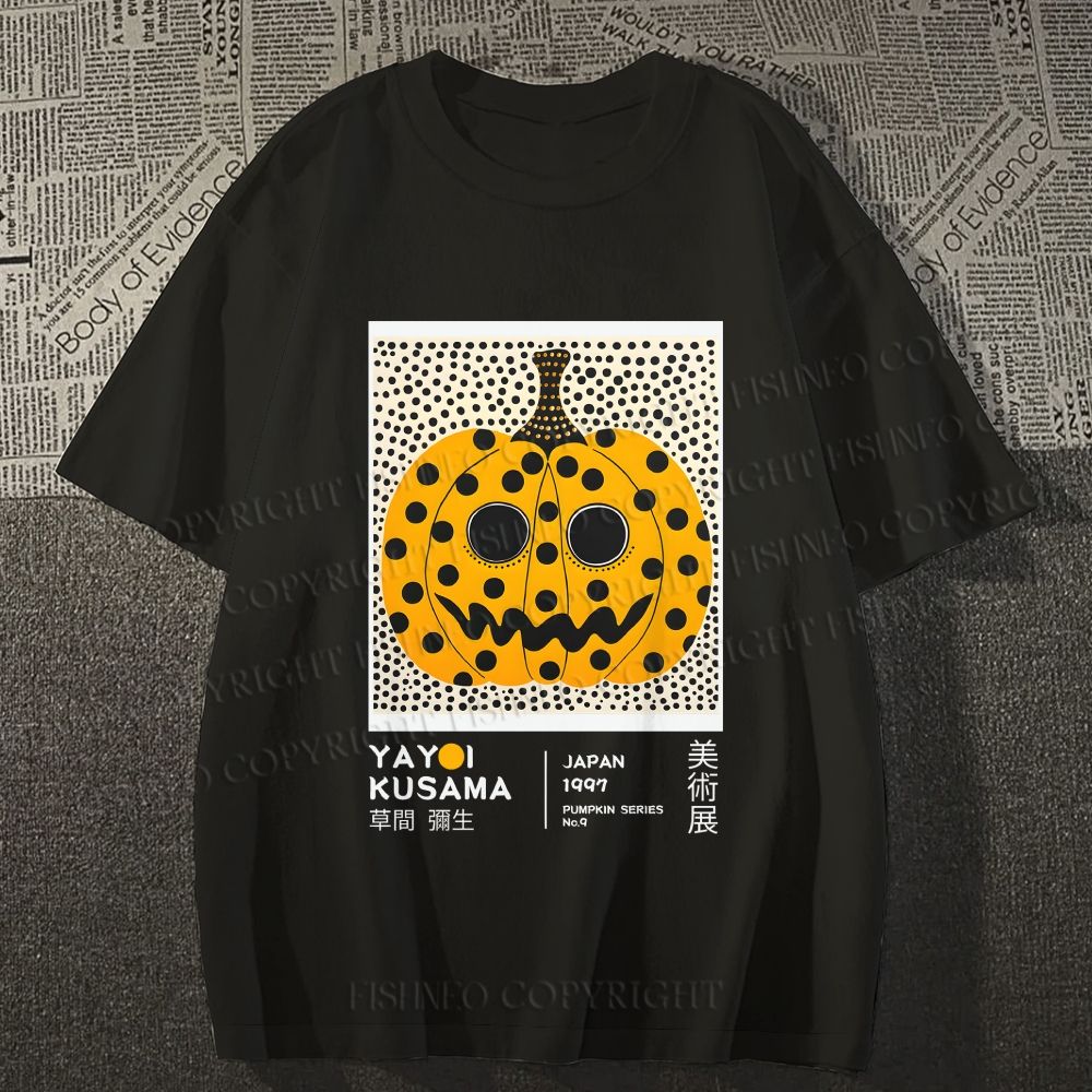 Yayoi Kusama Halloween Pumpkin Short-Sleeve T-Shirt