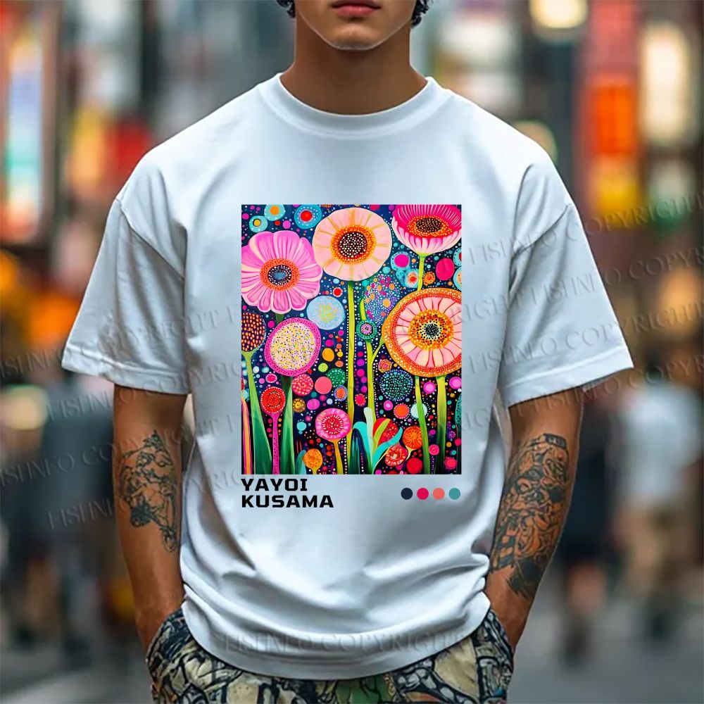 Yayoi Kusama Flower Short-Sleeve T-Shirt