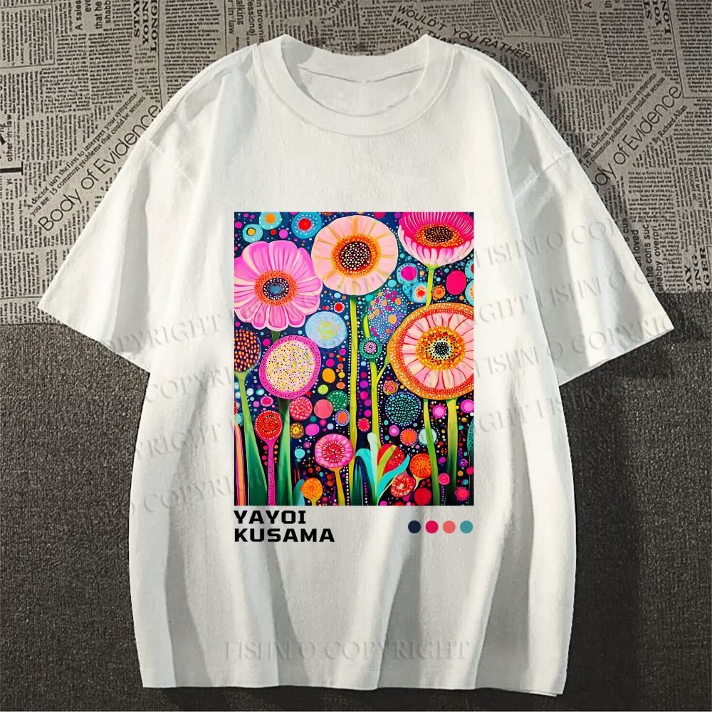 Yayoi Kusama Flower Short-Sleeve T-Shirt