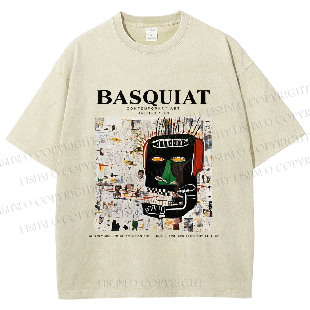 Unisex Jean-Michel Basquiat Glenn Printed Washed Tee