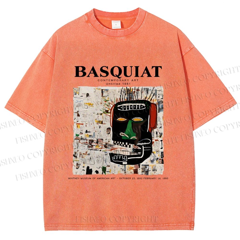 Unisex Jean-Michel Basquiat Glenn Printed Washed Tee