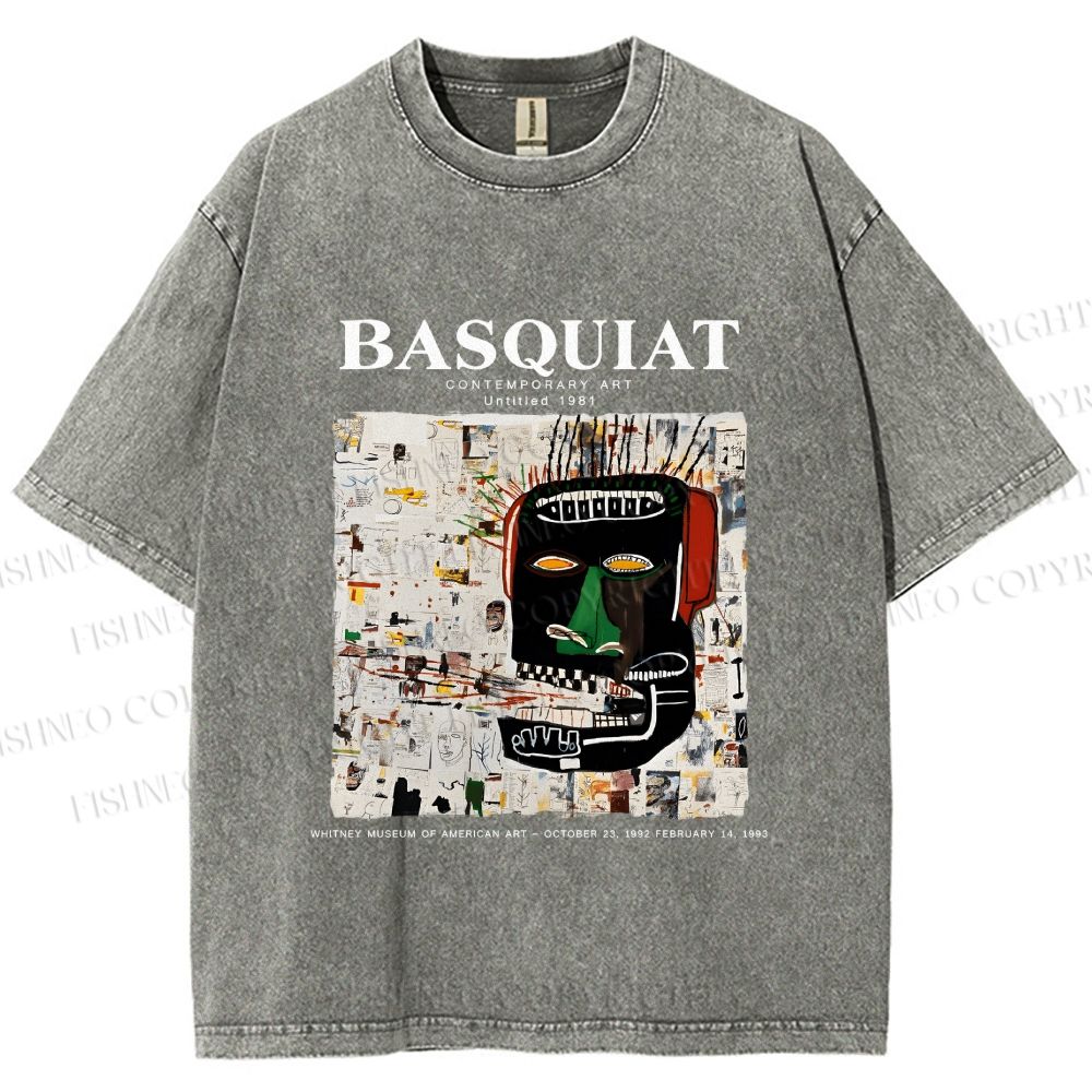 Unisex Jean-Michel Basquiat Glenn Printed Washed Tee