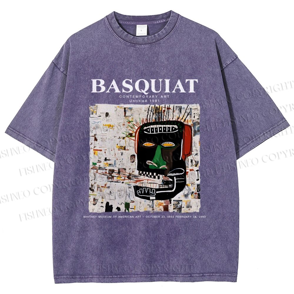 Unisex Jean-Michel Basquiat Glenn Printed Washed Tee
