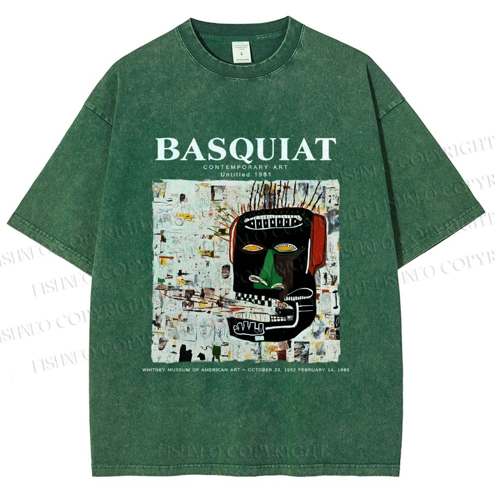 Unisex Jean-Michel Basquiat Glenn Printed Washed Tee