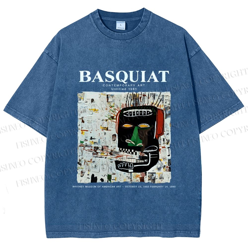 Unisex Jean-Michel Basquiat Glenn Printed Washed Tee