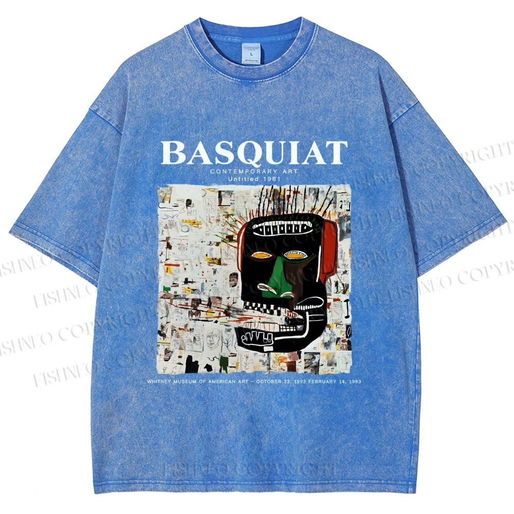 Unisex Jean-Michel Basquiat Glenn Printed Washed Tee