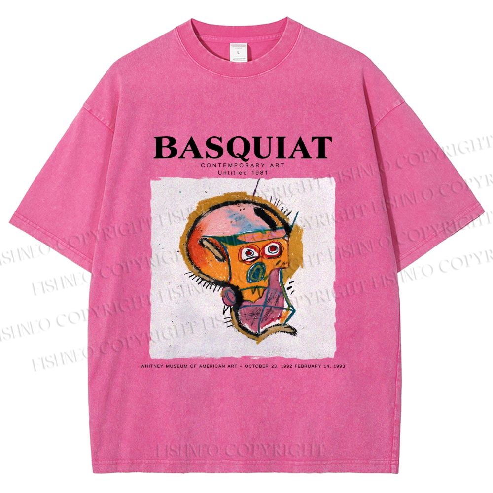 Unisex Jean-Michel Basquiat Untitled Printed Washed Tee