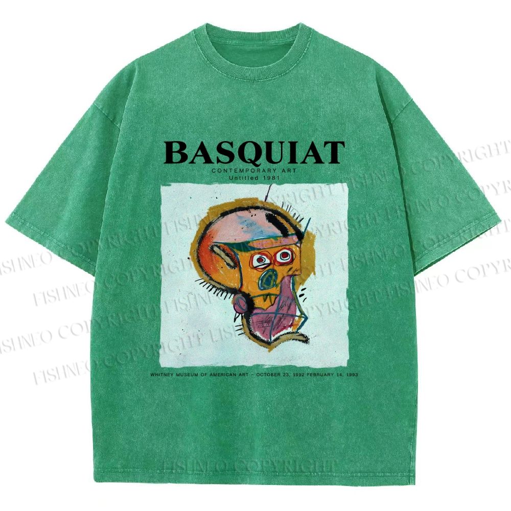 Unisex Jean-Michel Basquiat Untitled Printed Washed Tee