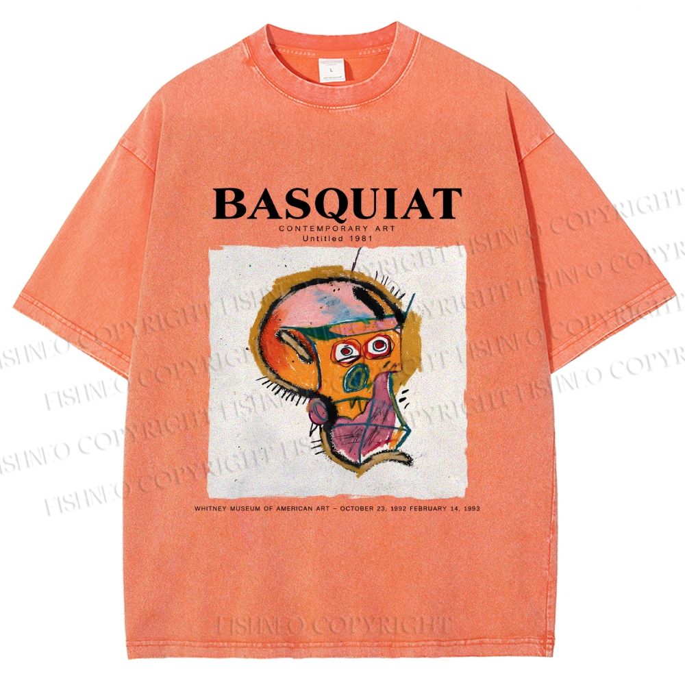 Unisex Jean-Michel Basquiat Untitled Printed Washed Tee