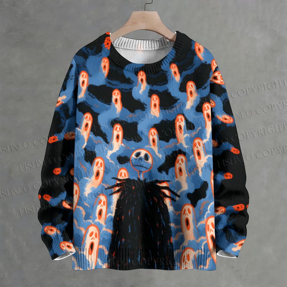 Jack Skellington The Nightmare Before Christmas  Crew Neck Sweater