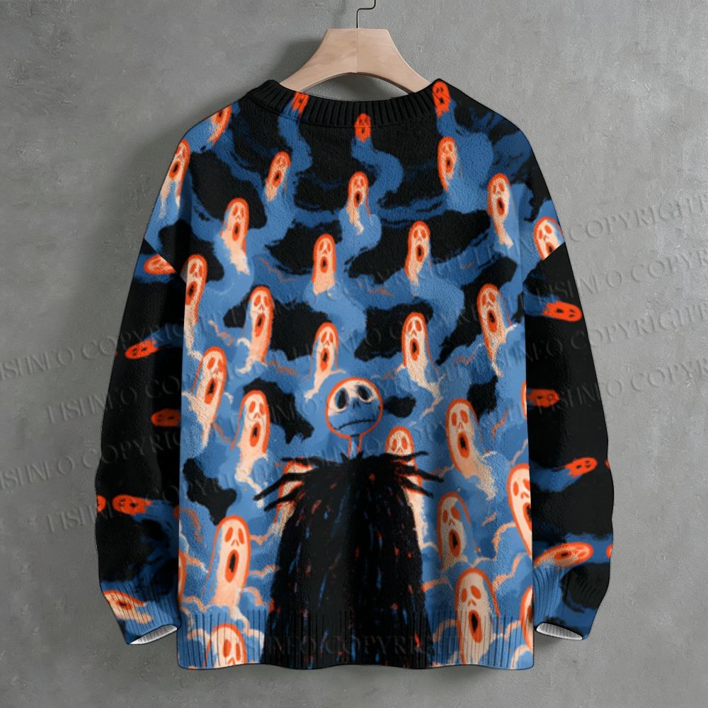 Jack Skellington The Nightmare Before Christmas  Crew Neck Sweater