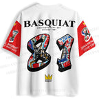 Jean-Michel Basquiat Red Rabbit Jersey Shirts