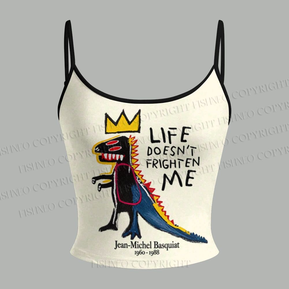 Jean-Michel Basquiat Life Doesn't Frighten Me Top & Elasticated Trousers Two-Piece Set