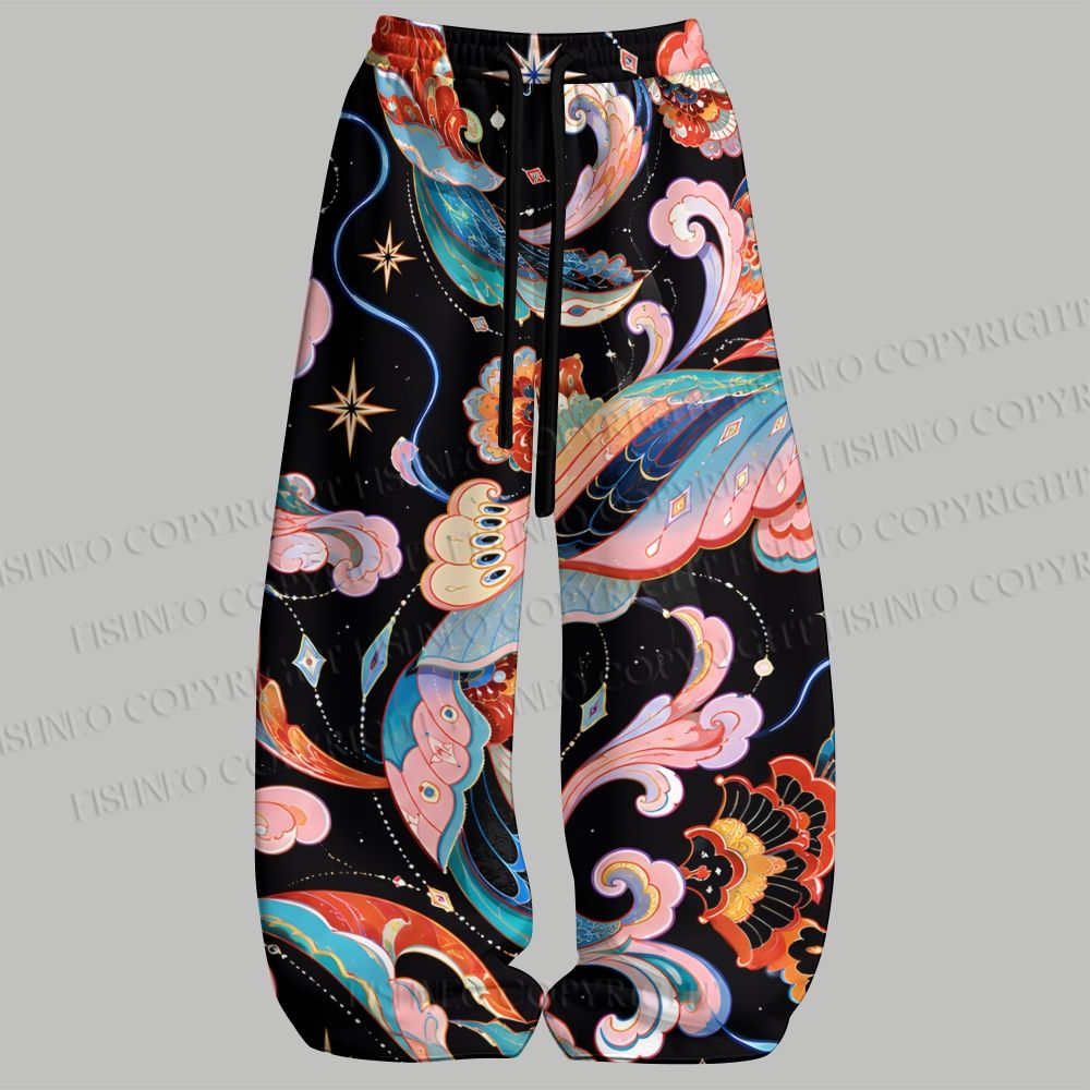 Men's Dragon in Infinity Symbol Sleeveless Tank Top & Elasticated Trousers pants Two-Piece Streetwear Set