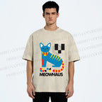 Unisex Meowhaus Printed Washed Tee