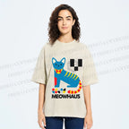 Unisex Meowhaus Printed Washed Tee