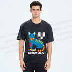 Unisex Meowhaus Printed Washed Tee