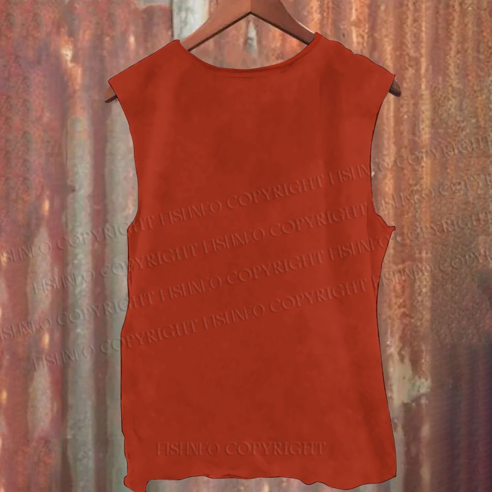 Unisex Shining Dragon Casual Printed Tank Top