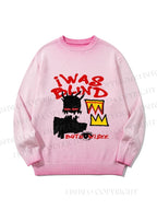 Unisex Jean-Michel Basquiat I Was Blind Gradient Casual Sweater