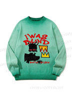 Unisex Jean-Michel Basquiat I Was Blind Gradient Casual Sweater