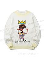 Unisex Jean-Michel Basquiat Gradient Casual Sweater