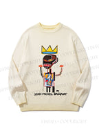 Unisex Jean-Michel Basquiat Gradient Casual Sweater