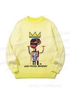 Unisex Jean-Michel Basquiat Gradient Casual Sweater