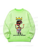 Unisex Jean-Michel Basquiat Gradient Casual Sweater