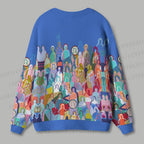 Rise With The Crowds Ugly Cardigan Sweater