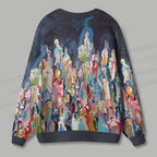 Rise With The Crowds Ugly Cardigan Sweater