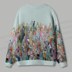 Rise With The Crowds Ugly Cardigan Sweater