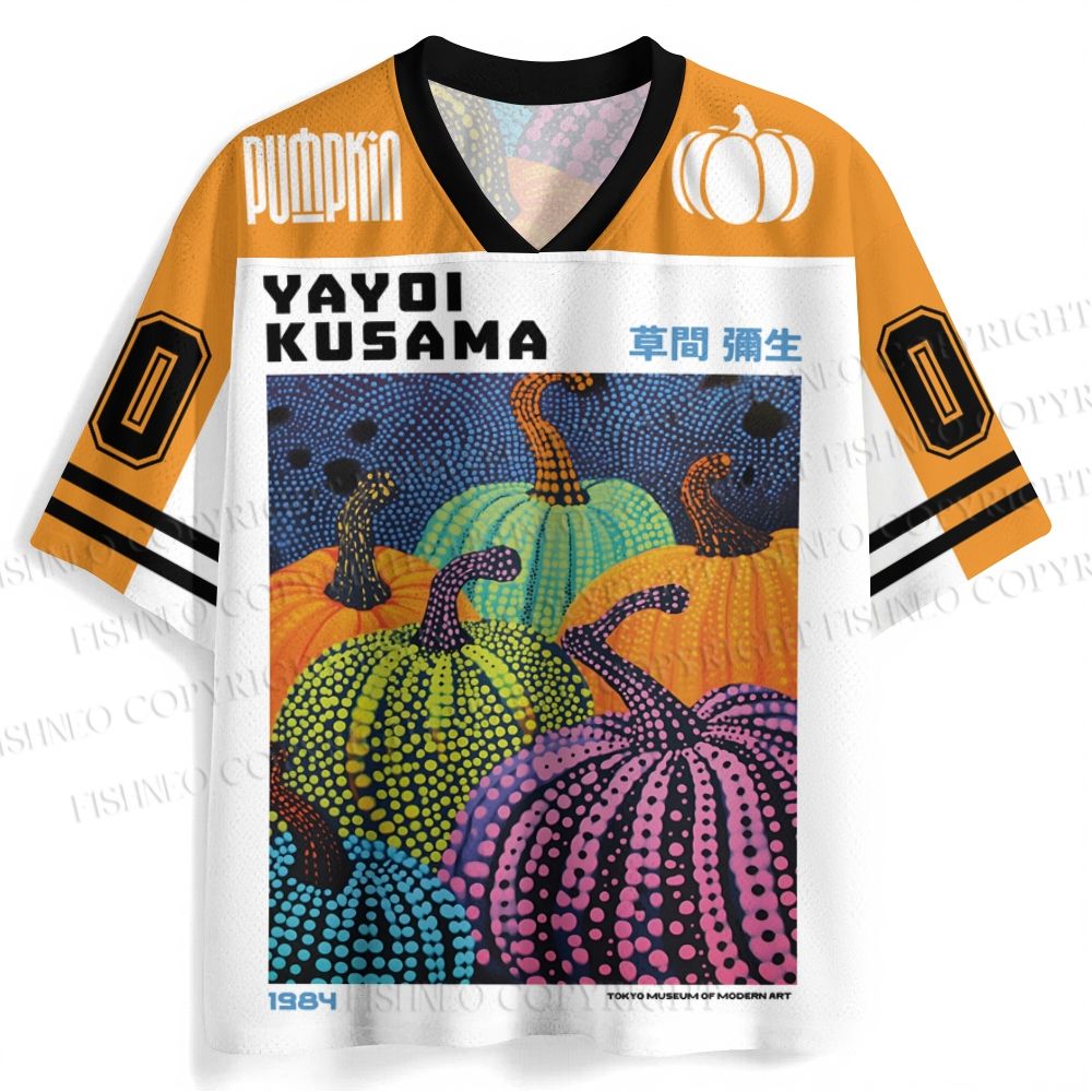 Yayoi Kusama Pumpkin Jersey Shirts