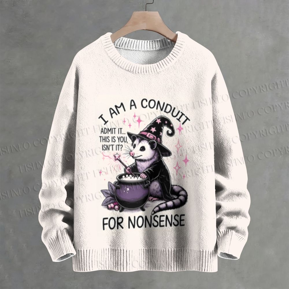 Opossum Witch Crew Neck Sweater