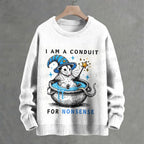 Stay Trashy Opossum Crew Neck Sweater