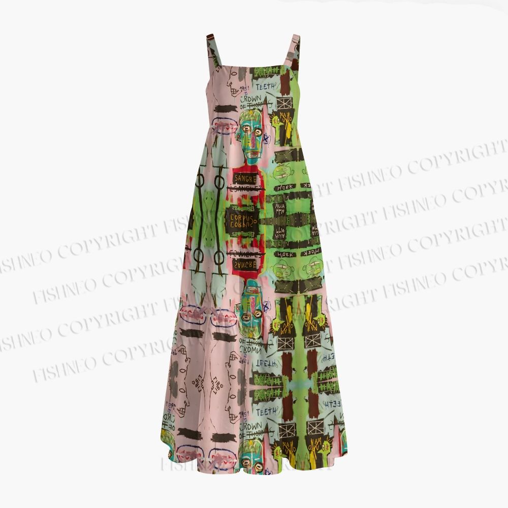 Jean-Michel Basquiat Graffiti Maxi Dresses