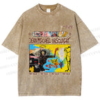 Unisex Jean-Michel Basquiat Untitled Printed Washed Tee