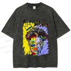 Unisex Jean-Michel Basquiat Printed Washed Tee
