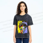 Unisex Jean-Michel Basquiat Printed Washed Tee
