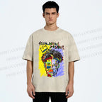 Unisex Jean-Michel Basquiat Printed Washed Tee