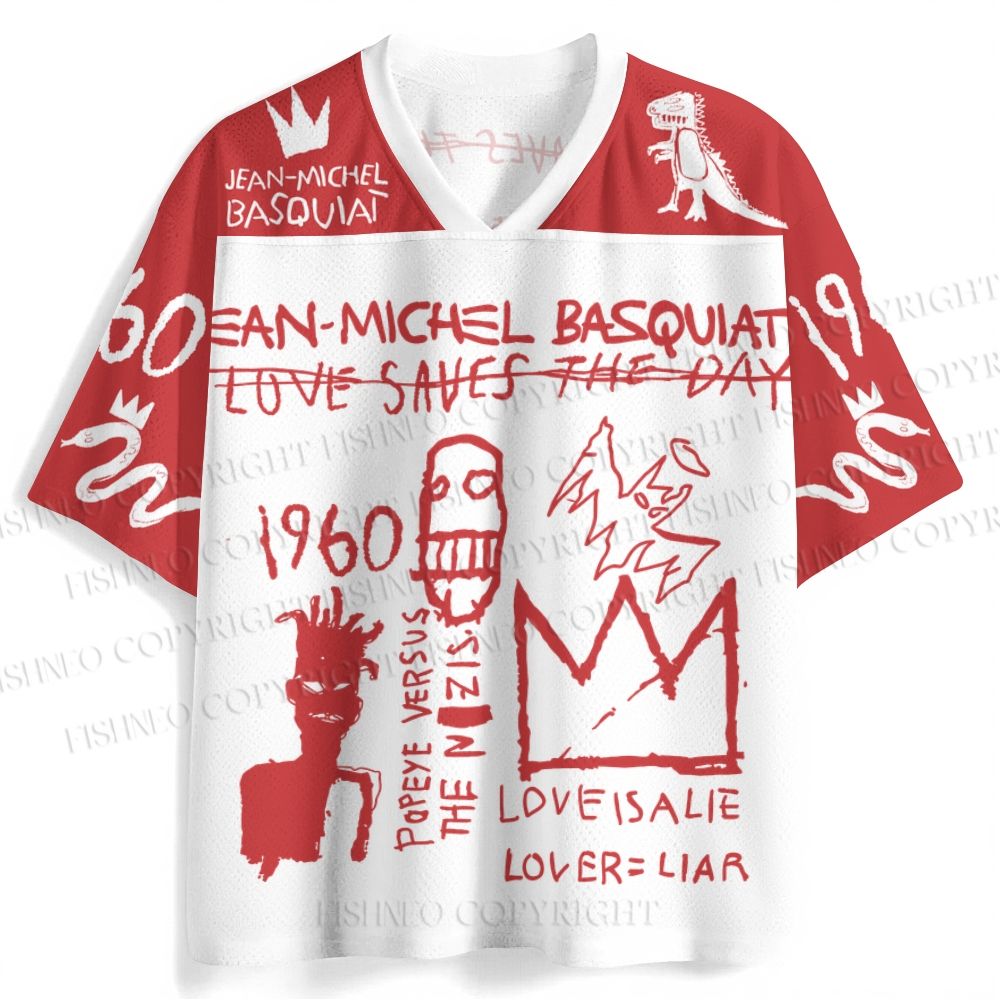 Jean-Michel Basquiat Graffiti Jersey Shirts